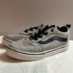 💚10 Vans Kids Gray Sneakers size 10 toddler